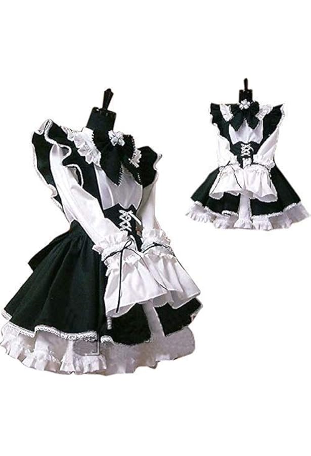 Amazon.co.jp: zqfcos 高級 本格志向 メイド 服 ゴスロリ 萌え